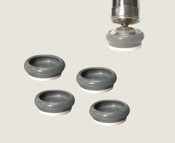 Dura Glides Without Felt - Fits Over 1 1/4” Standard Metal Base Glides - 100 Count